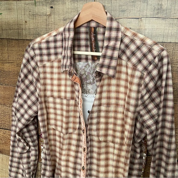 ARATTA (Anthro) Western Button Up Blouse👀LOOK AT THE BACK - Picture 4 of 15
